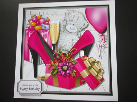 Tatty Teddy with Birthday Gifts by BELINDA ABRAHAM