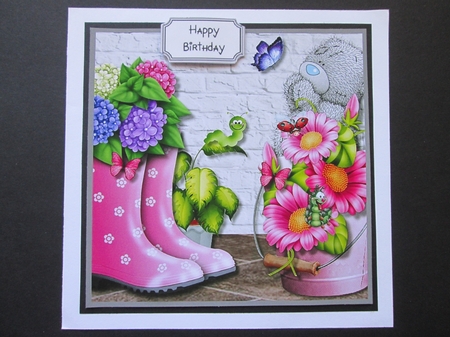Tatty Teddy with flowers for various occasions by BELINDA ABRAHAM