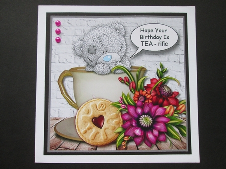 Tatty Teddy Hope Your Birthday Is TEA - rific by BELINDA ABRAHAM