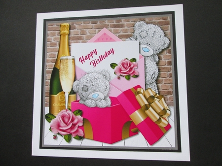 Tatty Teddy Female Card Topper by BELINDA ABRAHAM