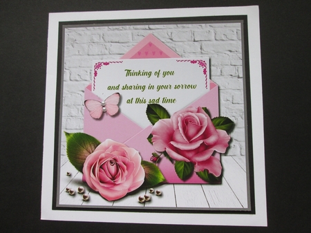 Sympathy Card Topper by BELINDA ABRAHAM