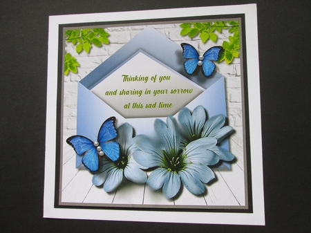 Sympathy Card Topper by BELINDA ABRAHAM