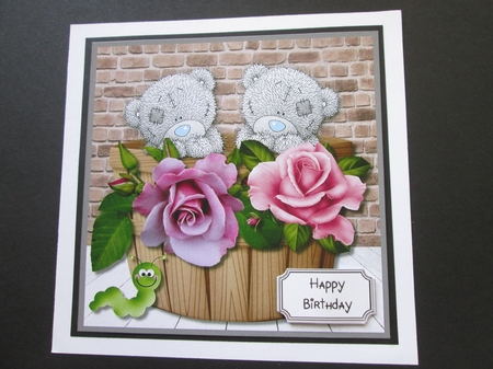 Tatty Teddy Flower Pot by BELINDA ABRAHAM
