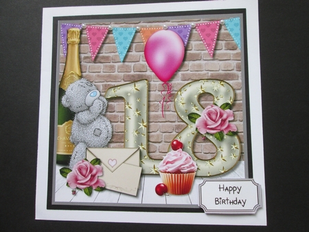 Tatty Teddy 18th Birthday Female by BELINDA ABRAHAM