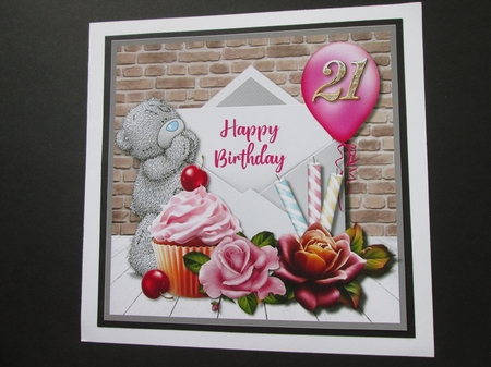 Tatty Teddy 21st Birthday Female by BELINDA ABRAHAM