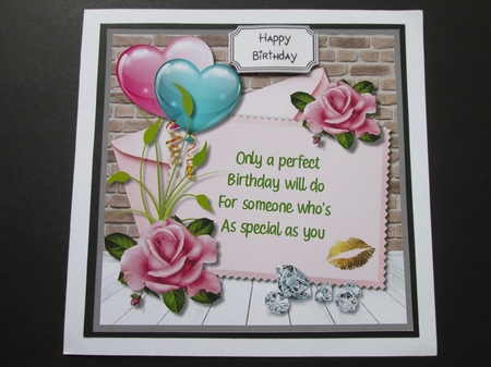 Floral Card Topper by BELINDA ABRAHAM