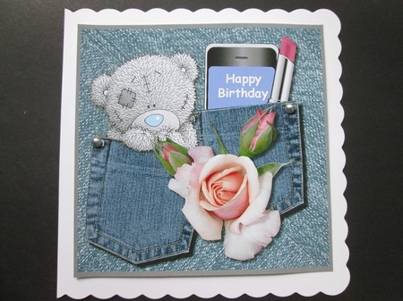 Tatty Teddy Denim Pockets by BELINDA ABRAHAM