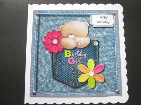 Forever Friends Denim Pocket by BELINDA ABRAHAM
