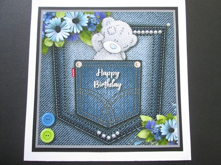 Denim Pockets Tatty Teddy by BELINDA ABRAHAM