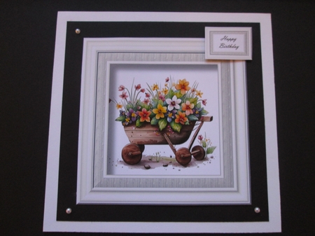 Simple Floral Watercolour Wheelbarrow Bumper Kit by BELINDA ABRAHAM