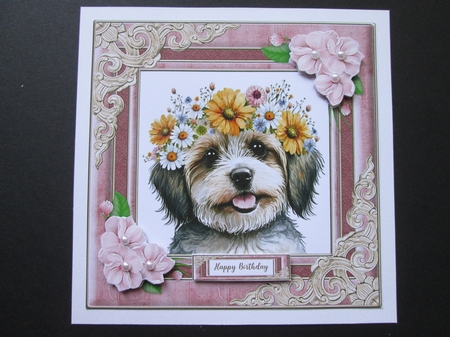Cute Puppy Topper - Card One by BELINDA ABRAHAM