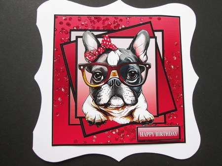 CUTE FRENCH BULLDOG - RED by BELINDA ABRAHAM