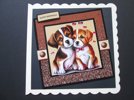 CUTE DOGGY COUPLE by BELINDA ABRAHAM