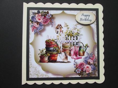The Floral Gardeners Garden 8x8 by BELINDA ABRAHAM