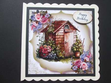 The Floral Potting Shed 8x8 by BELINDA ABRAHAM