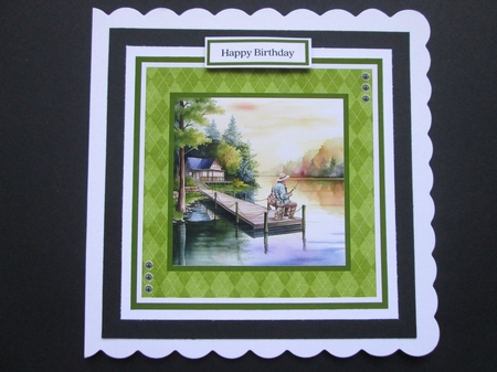 Fisherman #4 Quick Card by BELINDA ABRAHAM