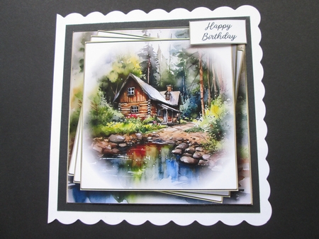 Rustic Riverside Cabin Bumper Kit by BELINDA ABRAHAM