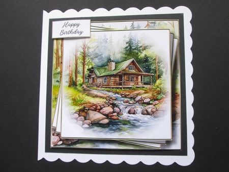 Rustic Riverside Cabin Bumper Kit by BELINDA ABRAHAM