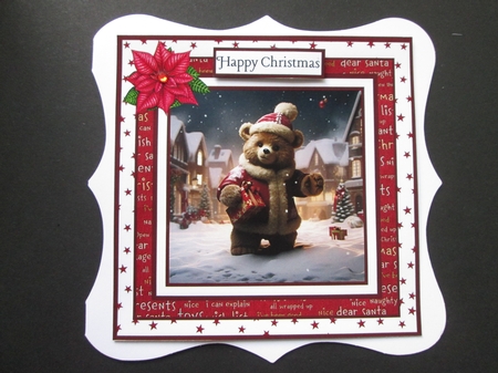 Have a Beary Merry Christmas 8x8 Inch Quick Cards Bumper Kit  by BELINDA ABRAHAM