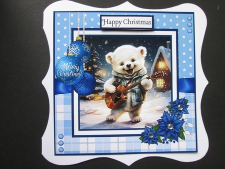 Rocking Polar Bears 8x8 Inch Quick Cards Bumper Kit  by BELINDA ABRAHAM