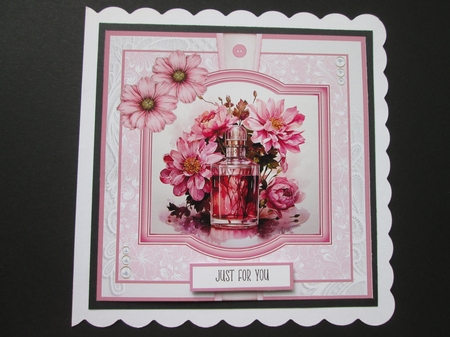 Pink Perfume 8x8 Quick Card Bumper Kit by BELINDA ABRAHAM