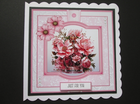 Pink Perfume 8x8 Quick Card Bumper Kit by BELINDA ABRAHAM