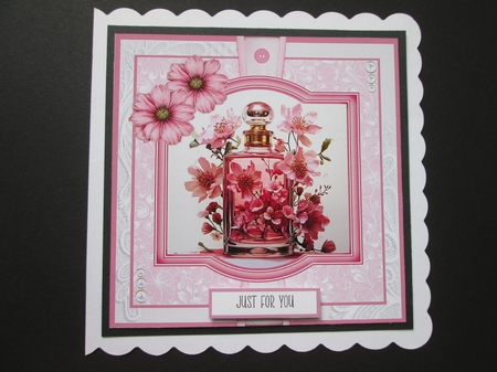 Pink Perfume 8x8 Quick Card Bumper Kit by BELINDA ABRAHAM