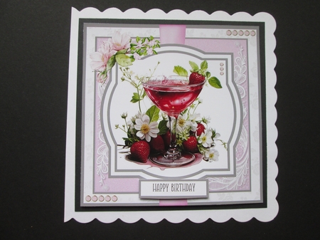 Fruity Daiquiris #1 8x8 Quick Card by BELINDA ABRAHAM