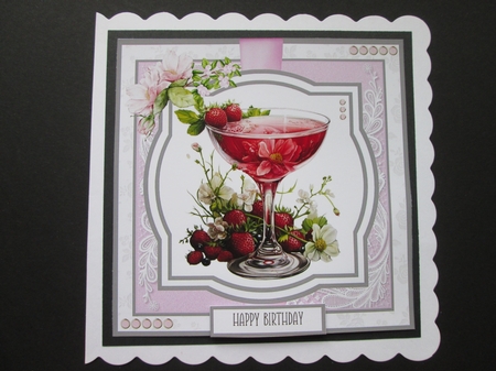 Fruity Daiquiris #2 8x8 Quick Card by BELINDA ABRAHAM