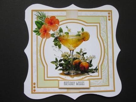 Tropical Sunrise #3 8x8 Quick Card by BELINDA ABRAHAM