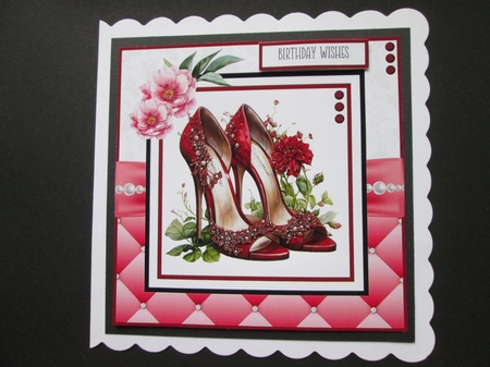 Ruby Slippers 8x8 Quick Card Bumper Kit by BELINDA ABRAHAM