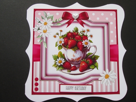 Its Strawberry Season 8x8 Quick Card Bumper Kit by BELINDA ABRAHAM
