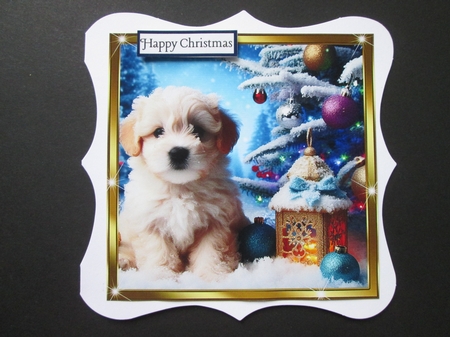 Christmas Pups 1 by BELINDA ABRAHAM