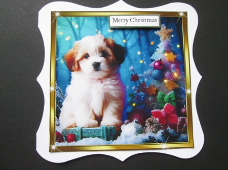 Christmas Pups 1 by BELINDA ABRAHAM