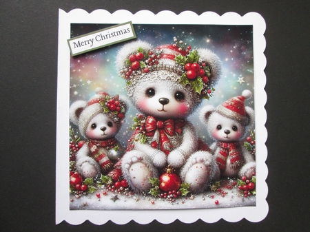 Whimsical Christmas Teddy Bears 1 by BELINDA ABRAHAM