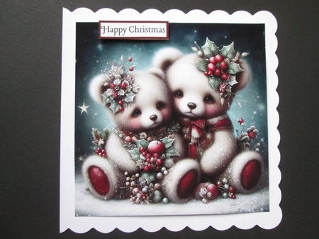 Whimsical Christmas Teddy Bears 1 by BELINDA ABRAHAM