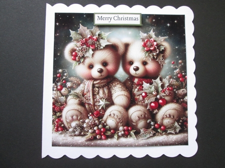 Whimsical Christmas Teddy Bears 4 by BELINDA ABRAHAM