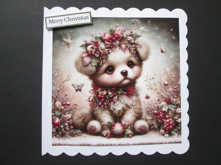 Whimsical Christmas Puppies  by BELINDA ABRAHAM