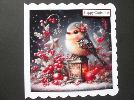 Whimsical Christmas Lantern Birds by BELINDA ABRAHAM