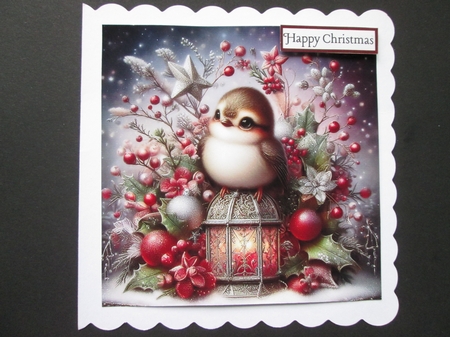 Whimsical Christmas Lantern Birds by BELINDA ABRAHAM