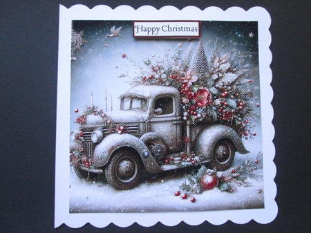 Christmas Vintage Trucks by BELINDA ABRAHAM