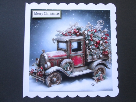 Christmas Vintage Trucks by BELINDA ABRAHAM