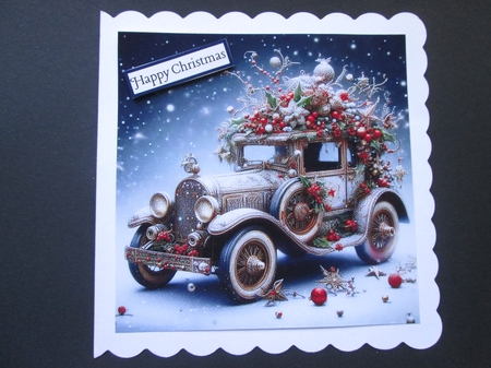 Christmas Vintage Cars by BELINDA ABRAHAM