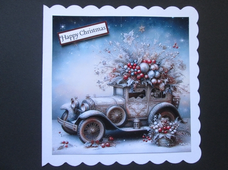 Christmas Vintage Cars by BELINDA ABRAHAM
