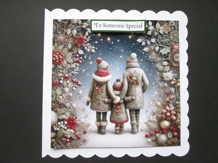 Walking in the Snow Family  by BELINDA ABRAHAM