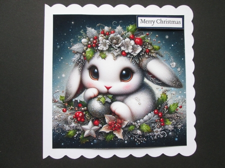 Christmas  Rabbits by BELINDA ABRAHAM
