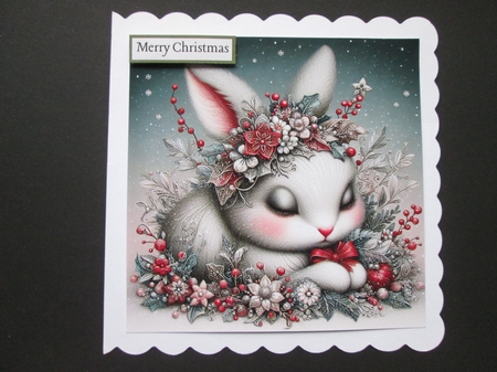 Christmas  Rabbits by BELINDA ABRAHAM