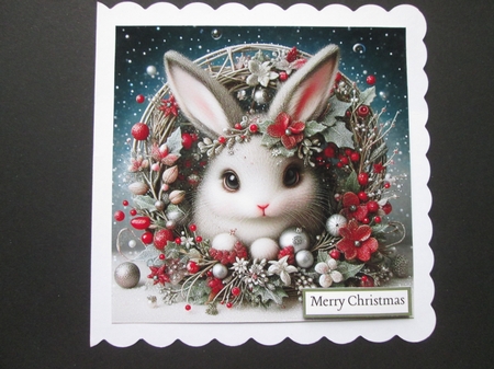 Christmas  Rabbits by BELINDA ABRAHAM