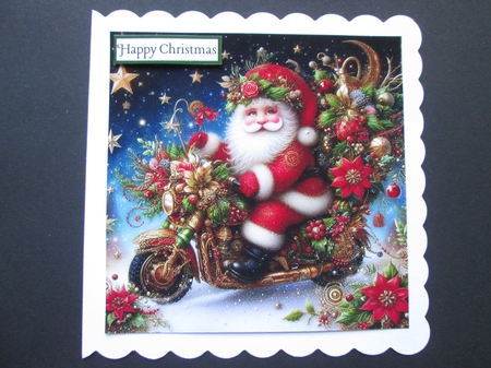Motorbike Santa  by BELINDA ABRAHAM