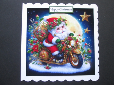 Motorbike Santa  by BELINDA ABRAHAM